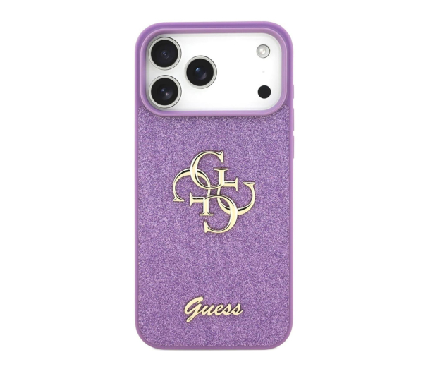 Guess Fixed Glitter Big 4G do iPhone 17 Pro Max liliowy - 1365528 - zdjęcie 2